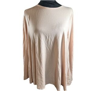 Eileen Fisher Pink Long Sleeve‎ A Line Tunic top SM